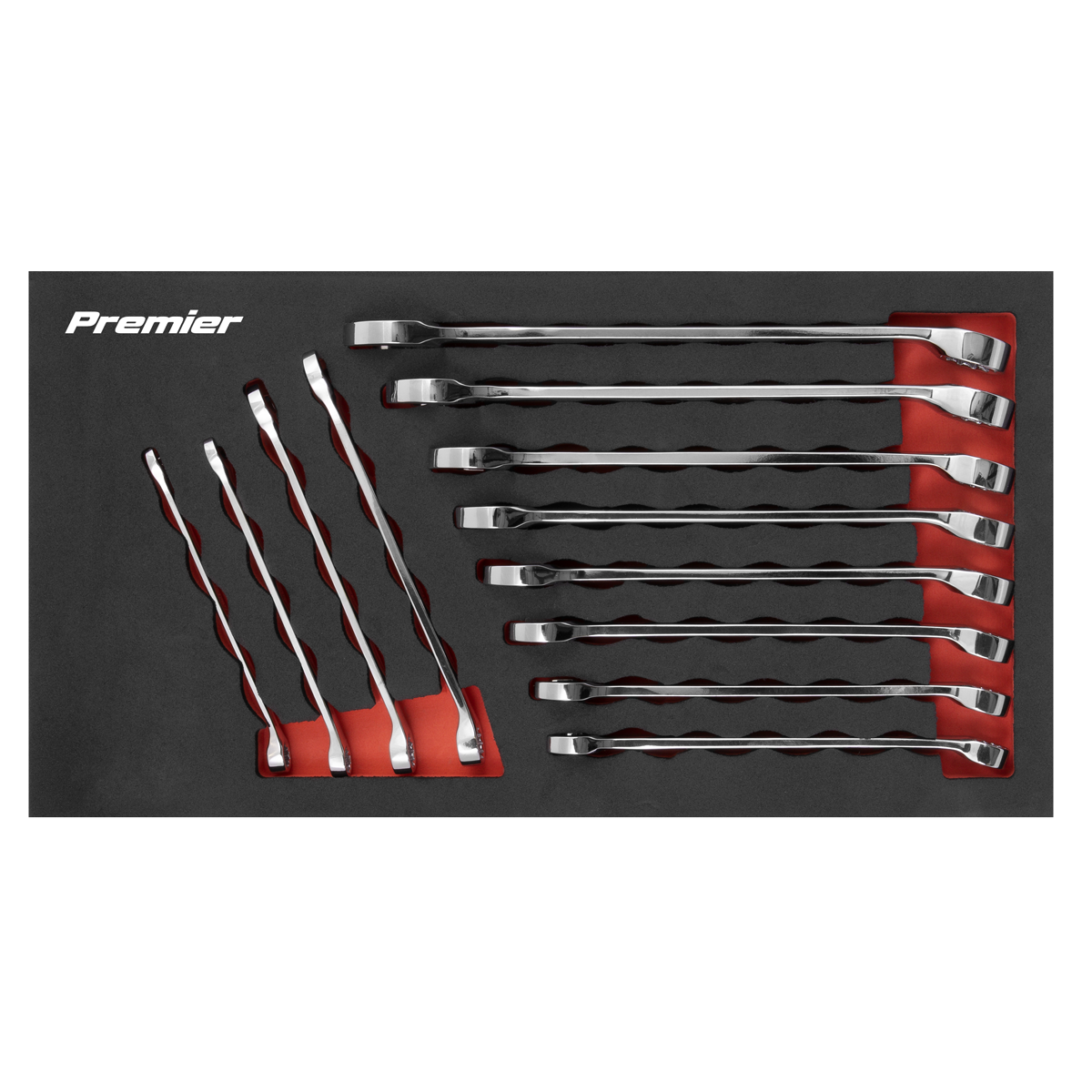 Sealey Premier Combination Spanner Set 12pc AK63012 - BostonPlates Autocare Centre