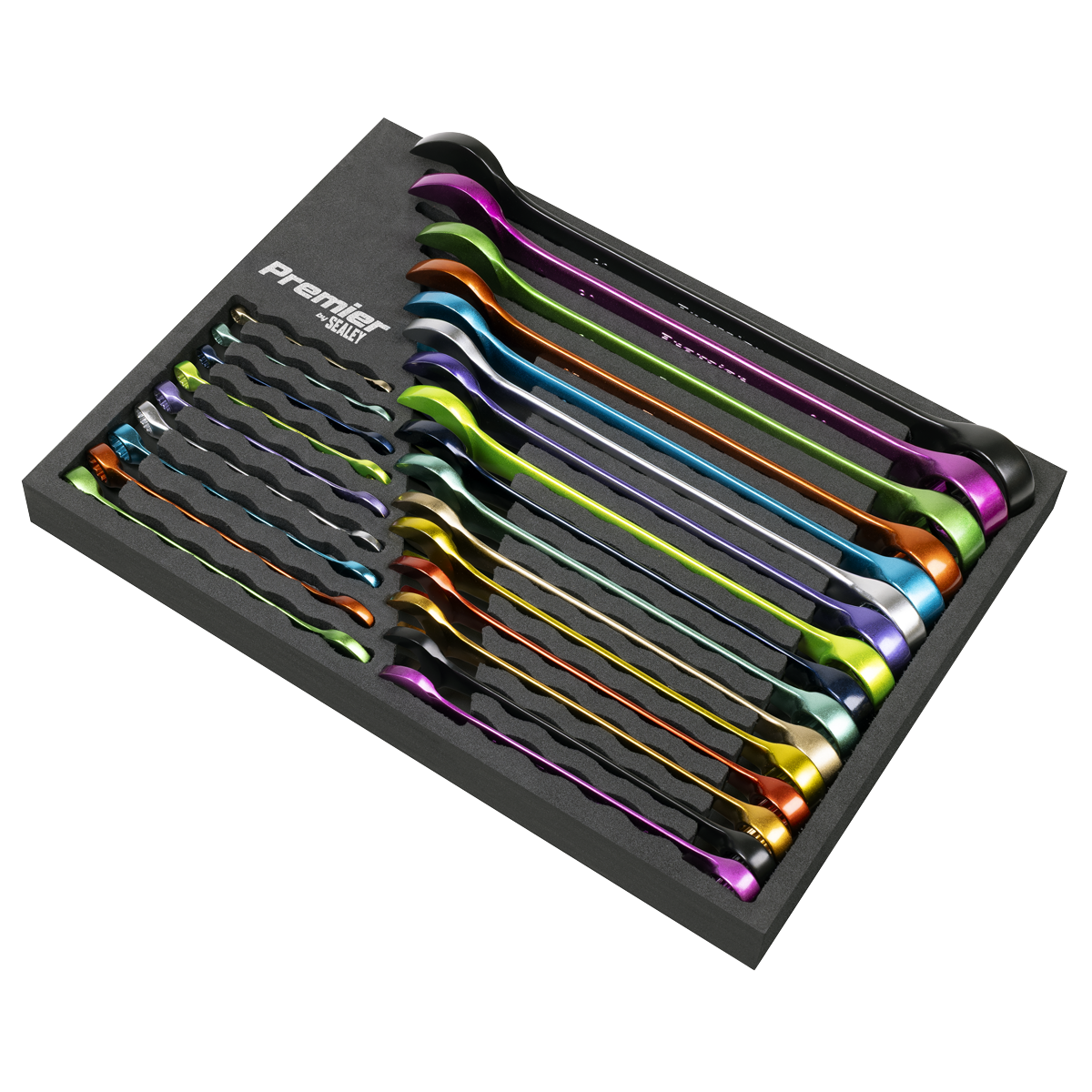 Sealey Premier Multi-Coloured Combination Spanner Set 25pc AK63268 - BostonPlates Autocare Centre