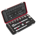 Sealey Premier Platinum Socket Set 3/8"Sq Drive 31pc AK7921