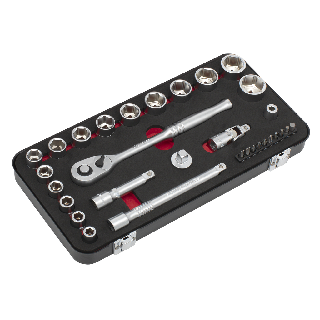 Sealey Premier Platinum Socket Set 3/8"Sq Drive 31pc AK7921