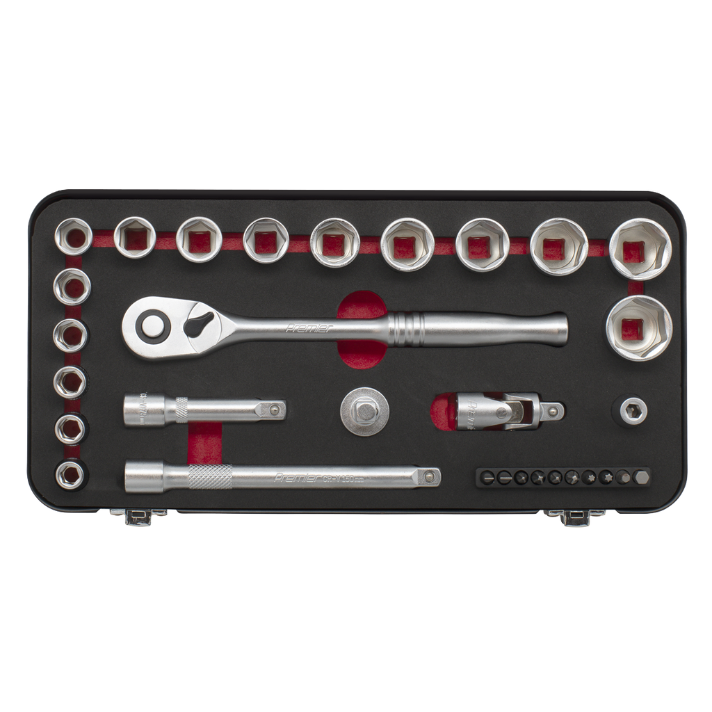 Sealey Premier Platinum Socket Set 3/8"Sq Drive 31pc AK7921