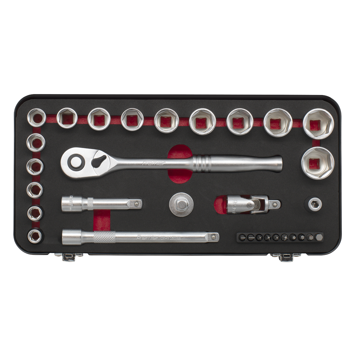 Sealey Premier Platinum Socket Set 3/8"Sq Drive 31pc AK7921
