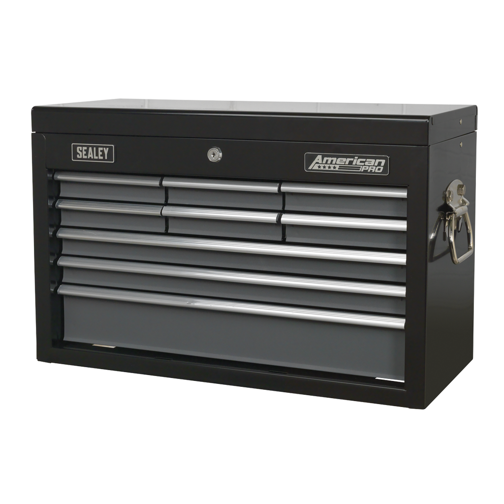 American PRO® Topchest 9 Drawer - Black/Grey AP2509B - BostonPlates Autocare Centre