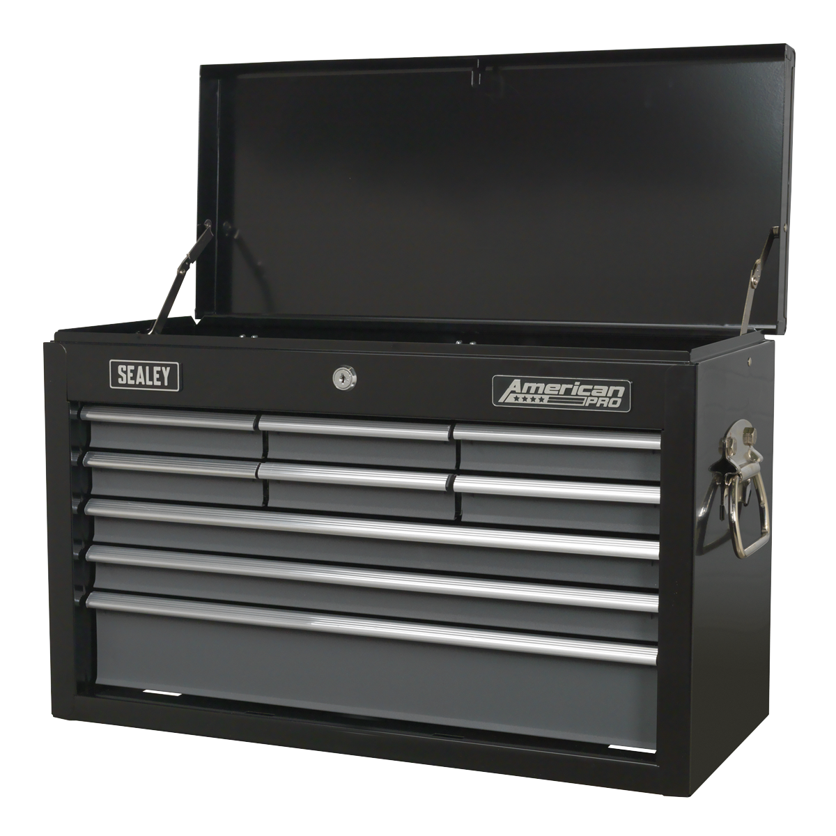 American PRO® Topchest 9 Drawer - Black/Grey AP2509B - BostonPlates Autocare Centre