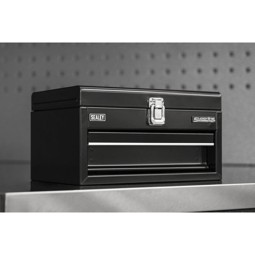 Sealey Superline Pro® Mini Toolbox with Drawer - Black APMTB2
