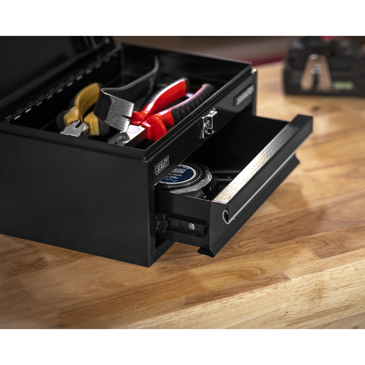 Sealey Superline Pro® Mini Toolbox with Drawer - Black APMTB2