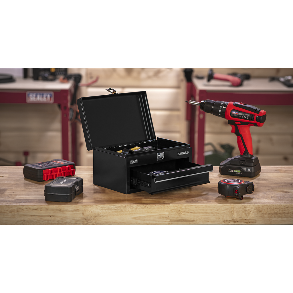 Sealey Superline Pro® Mini Toolbox with Drawer - Black APMTB2
