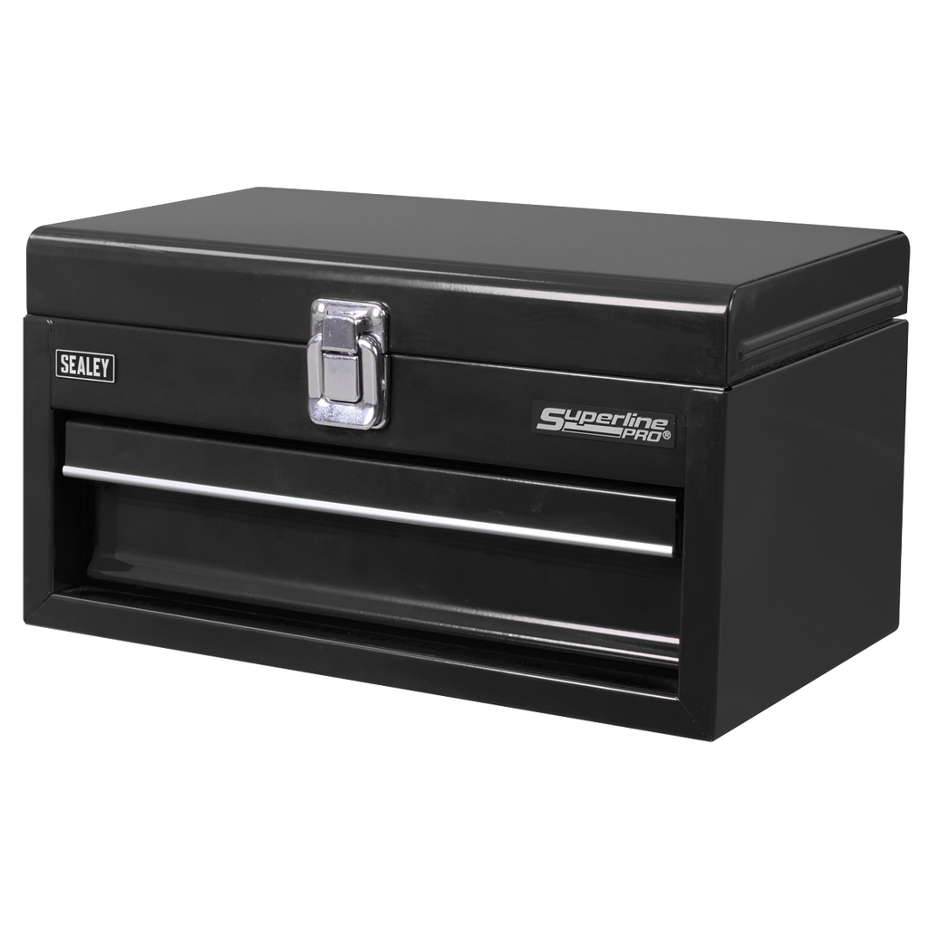Sealey Superline Pro® Mini Toolbox with Drawer - Black APMTB2