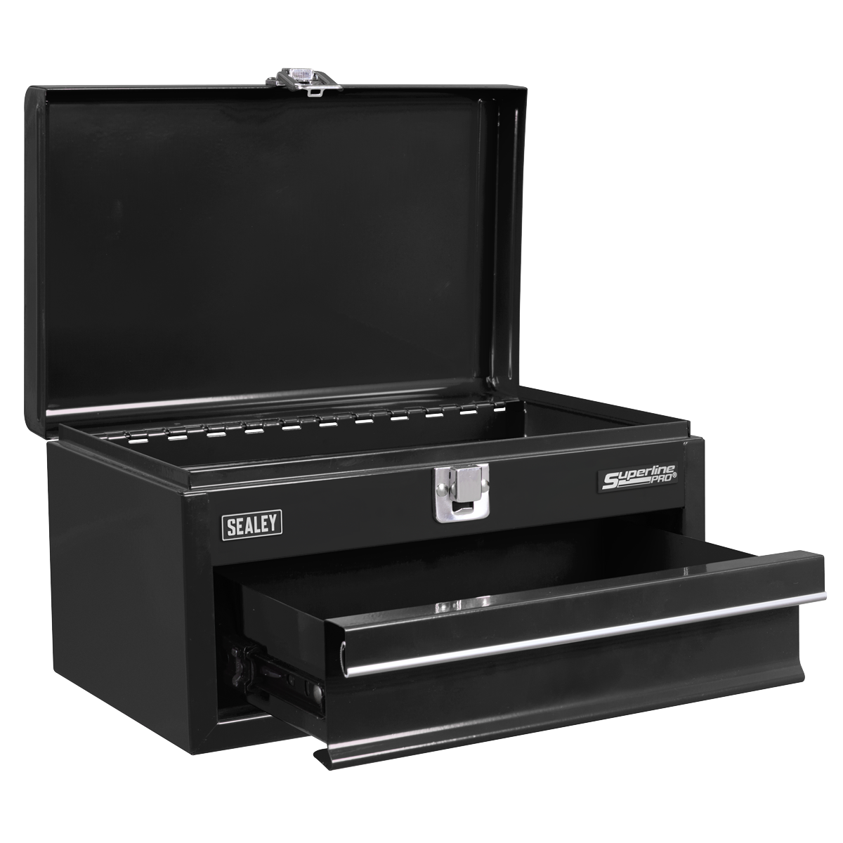 Sealey Superline Pro® Mini Toolbox with Drawer - Black APMTB2