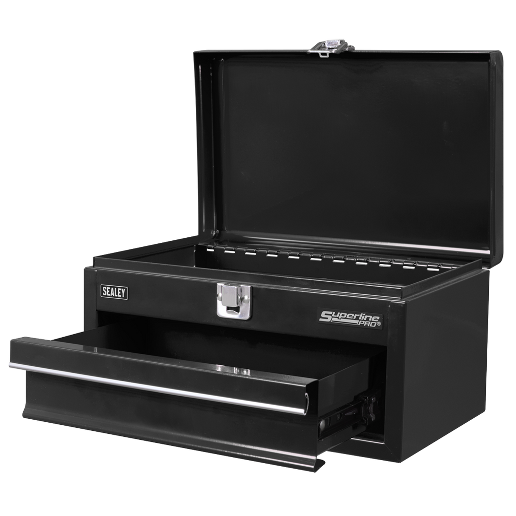 Sealey Superline Pro® Mini Toolbox with Drawer - Black APMTB2
