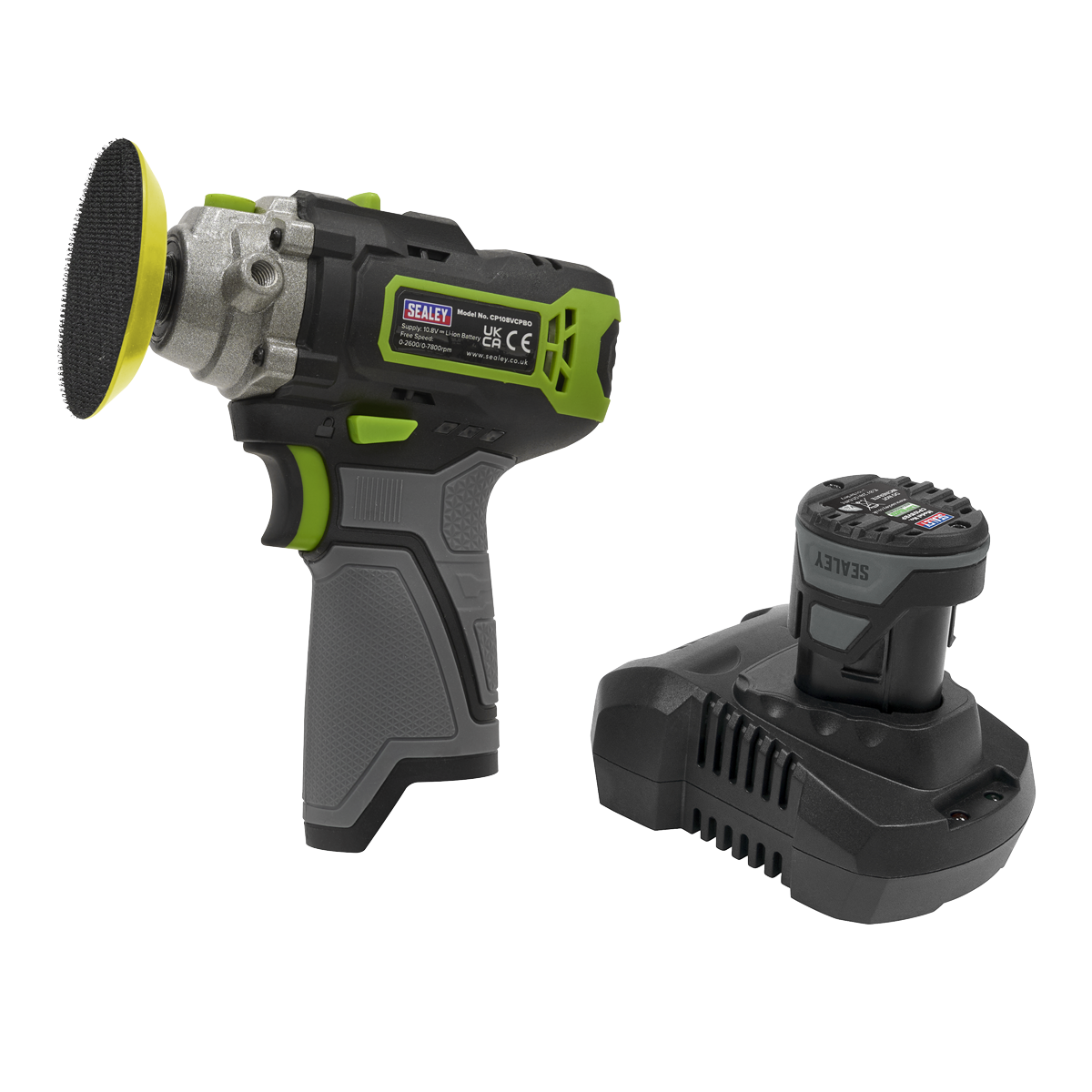 Sealey SV10.8 Series 75mm Cordless Polisher Kit 10.8V 2Ah CP108VCP