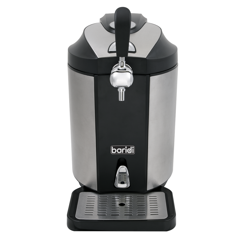 Baridi Mini Keg Draft Beer Dispenser Tap with Integrated Cooling 5L Capacity