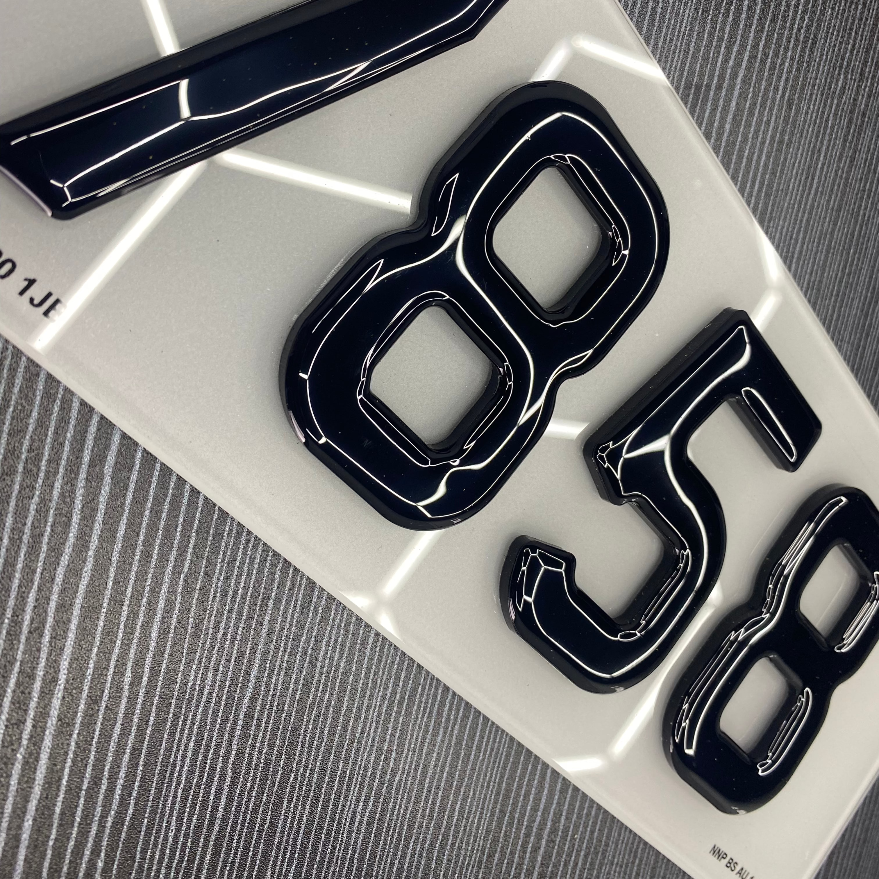 Show Plates - Oversize (JLR) 4D Gel - Not Road Legal - Front - Rear - Pair - BostonPlates Autocare Centre