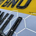 Show Plates - Short 3D Gel - Not for Road Use - Front - Rear - Pair - BostonPlates Autocare Centre