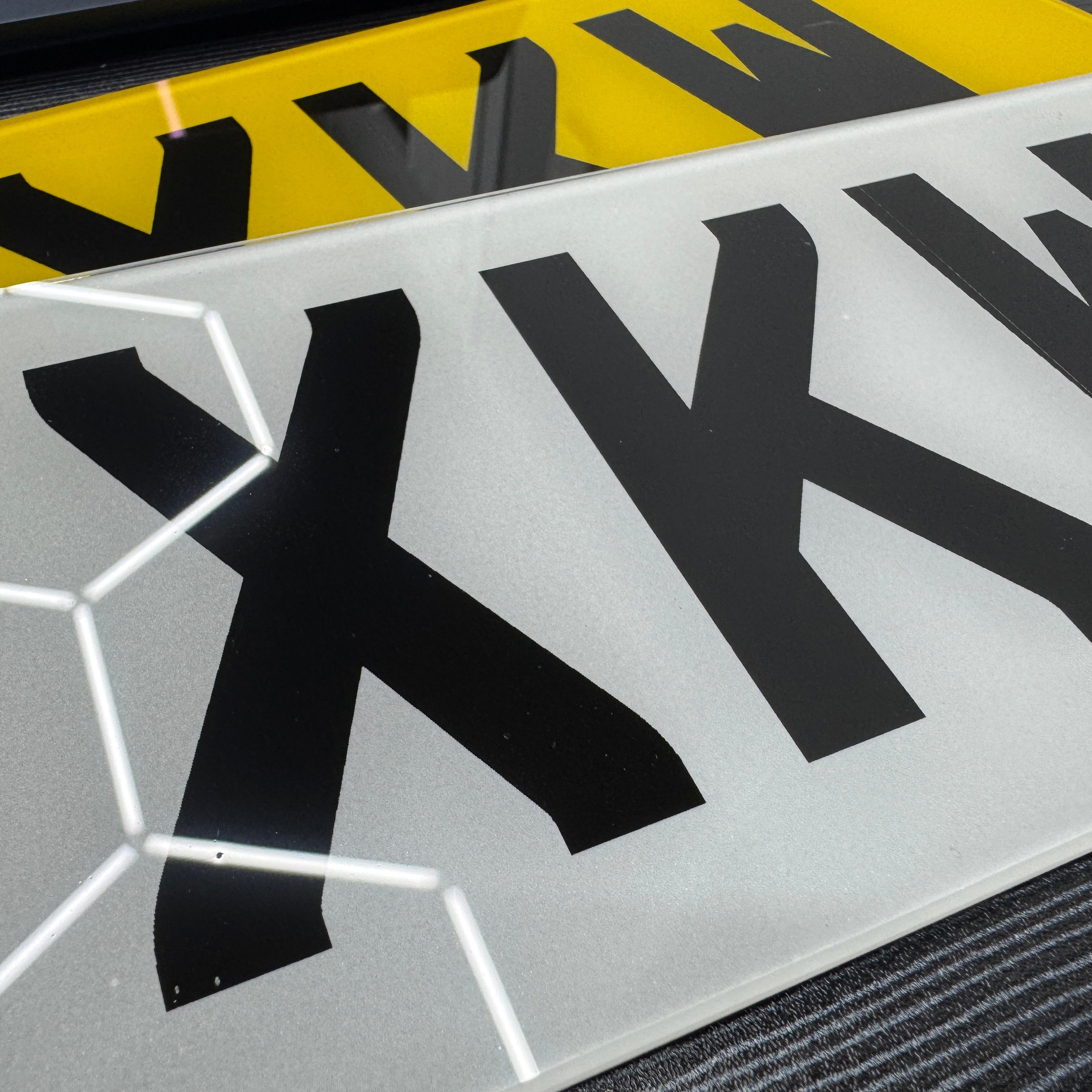 Show Plates - Oversize (JLR) Printed - Not Road Legal - Front - Rear - Pair - BostonPlates Autocare Centre