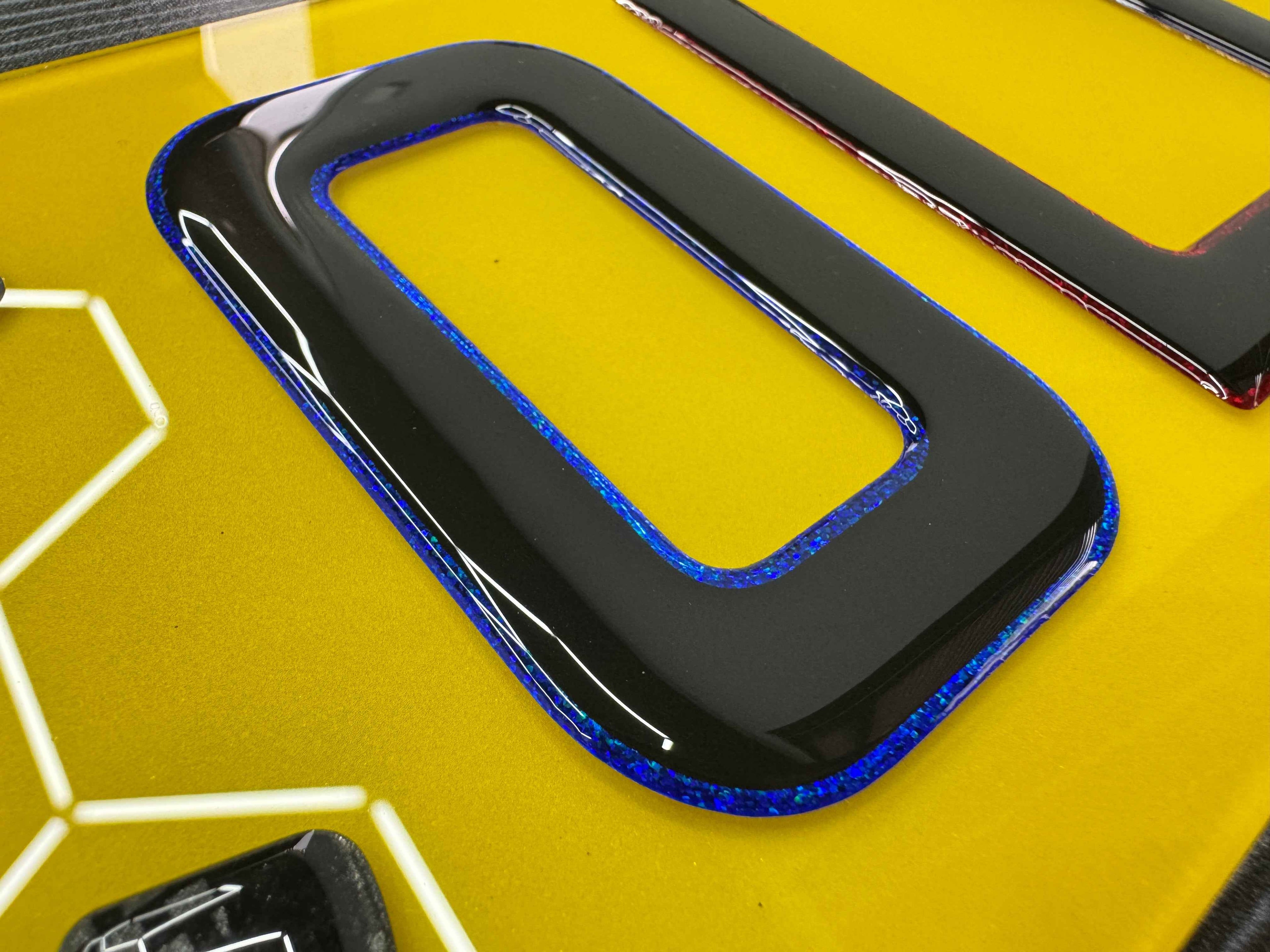 Show Plates - Oversize (JLR) 4D Gel - Not Road Legal - Front - Rear - Pair - BostonPlates Autocare Centre