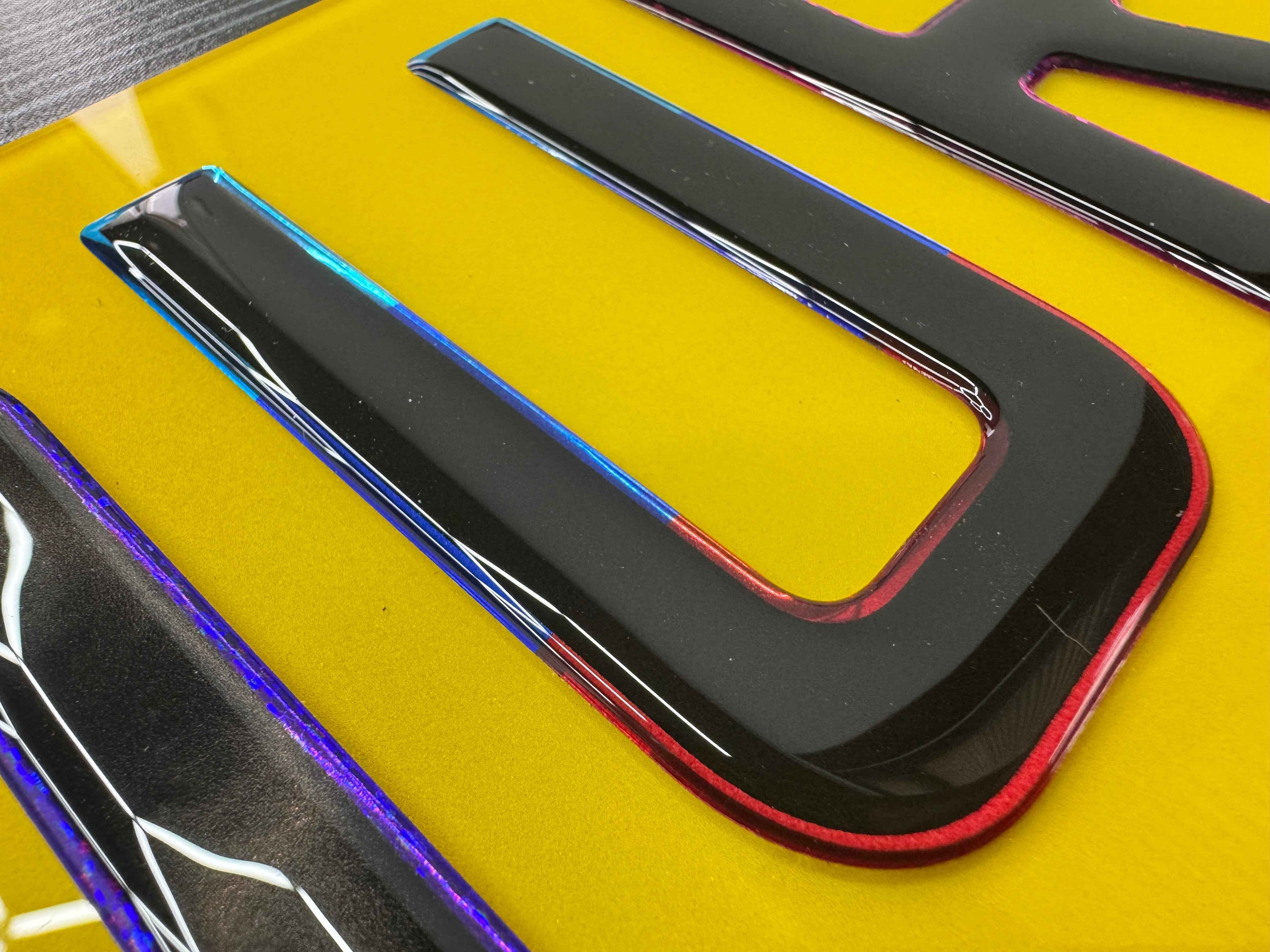 Show Plates - Oversize (JLR) 4D Gel - Not Road Legal - Front - Rear - Pair - BostonPlates Autocare Centre