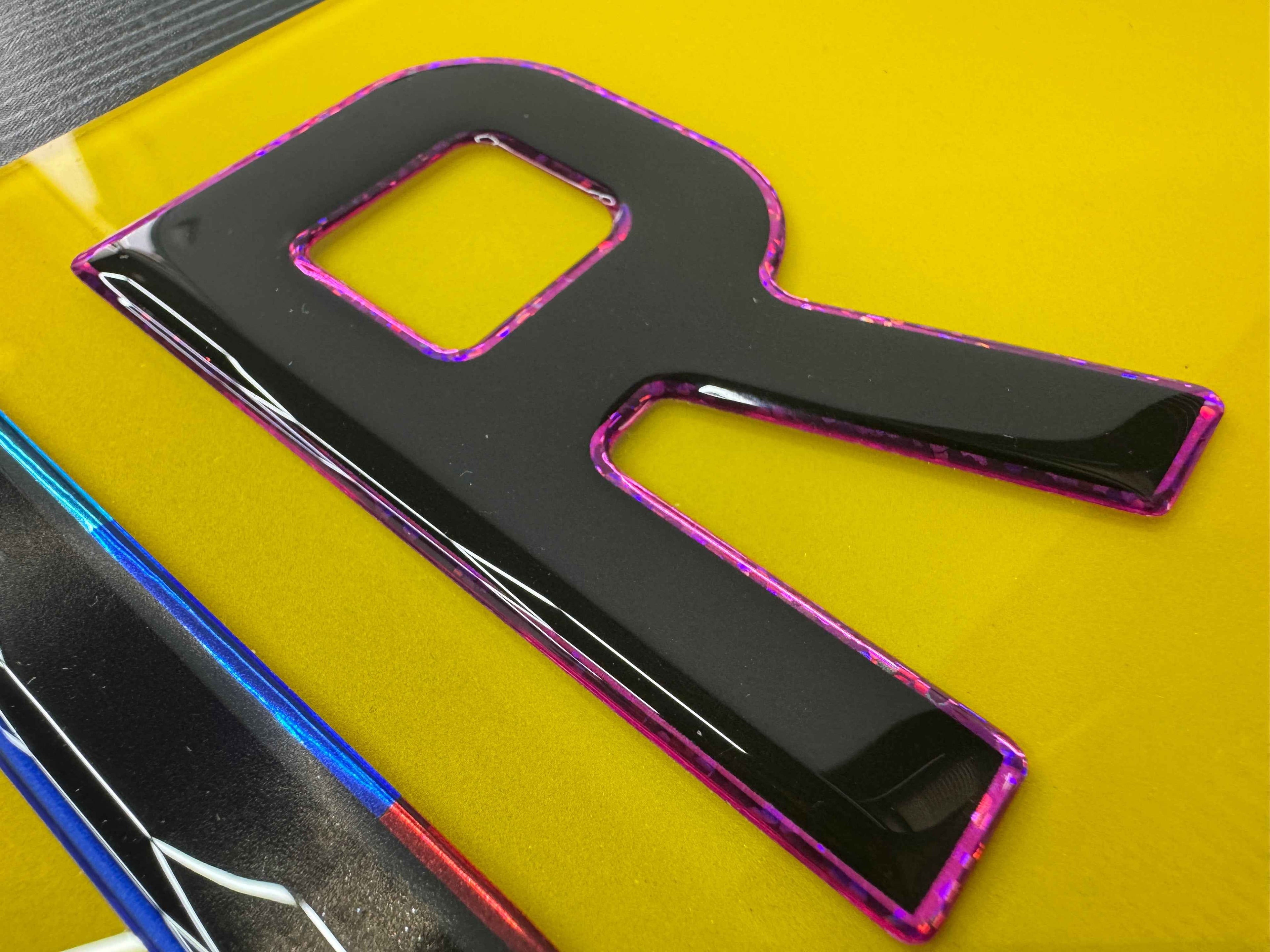 Show Plates - Oversize (JLR) 4D Gel - Not Road Legal - Front - Rear - Pair - BostonPlates Autocare Centre