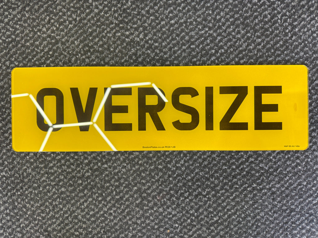 Show Plates - Oversize (JLR) 4D Gel - Not Road Legal - Front - Rear - Pair - BostonPlates Autocare Centre