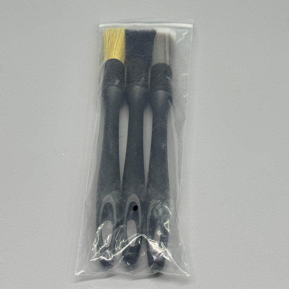 Trim Cleaning Brushes / Set of 3 - BostonPlates Autocare Centre