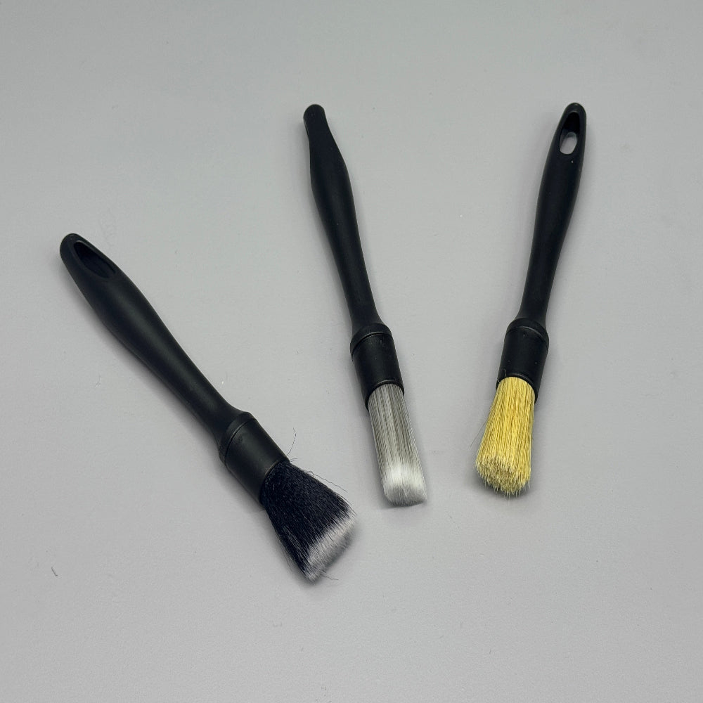 Trim Cleaning Brushes / Set of 3 - BostonPlates Autocare Centre
