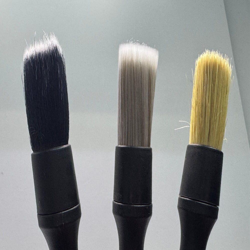 Trim Cleaning Brushes / Set of 3 - BostonPlates Autocare Centre