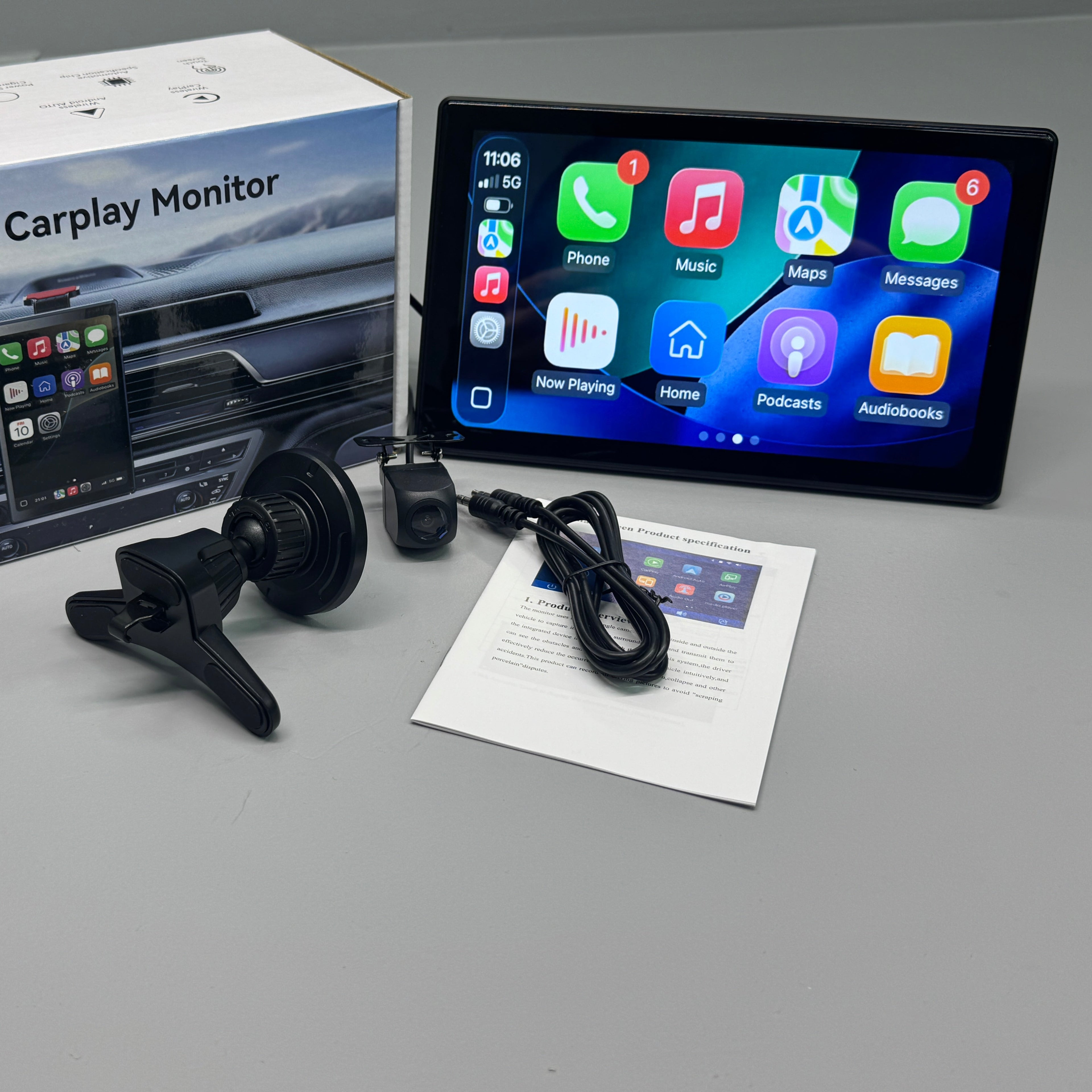 Car Tablet 9 CarPlay Android Auto 9 Inch with Mag Mount and Rear Entertainment - BostonPlates Autocare Centre