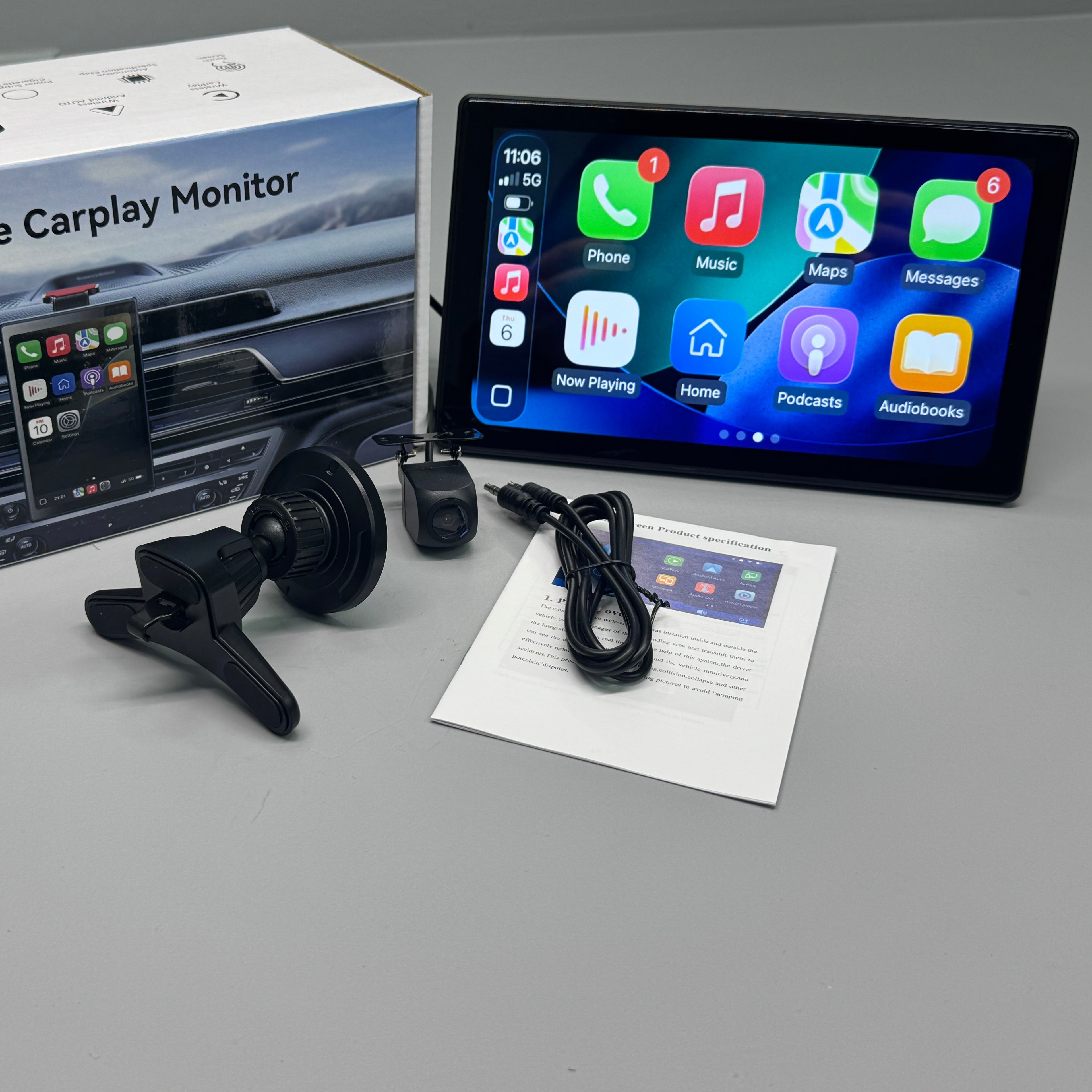Car Tablet 9 CarPlay Android Auto 9 Inch with Mag Mount and Rear Entertainment - BostonPlates Autocare Centre