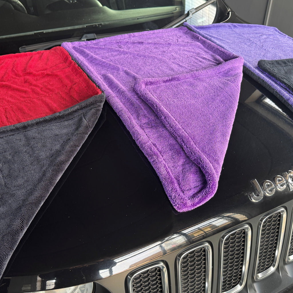 BostonPlates Car Drying Towel - "THE BPDT" Double Sided Triple Twisted Loop 50x80cm 1600gsm