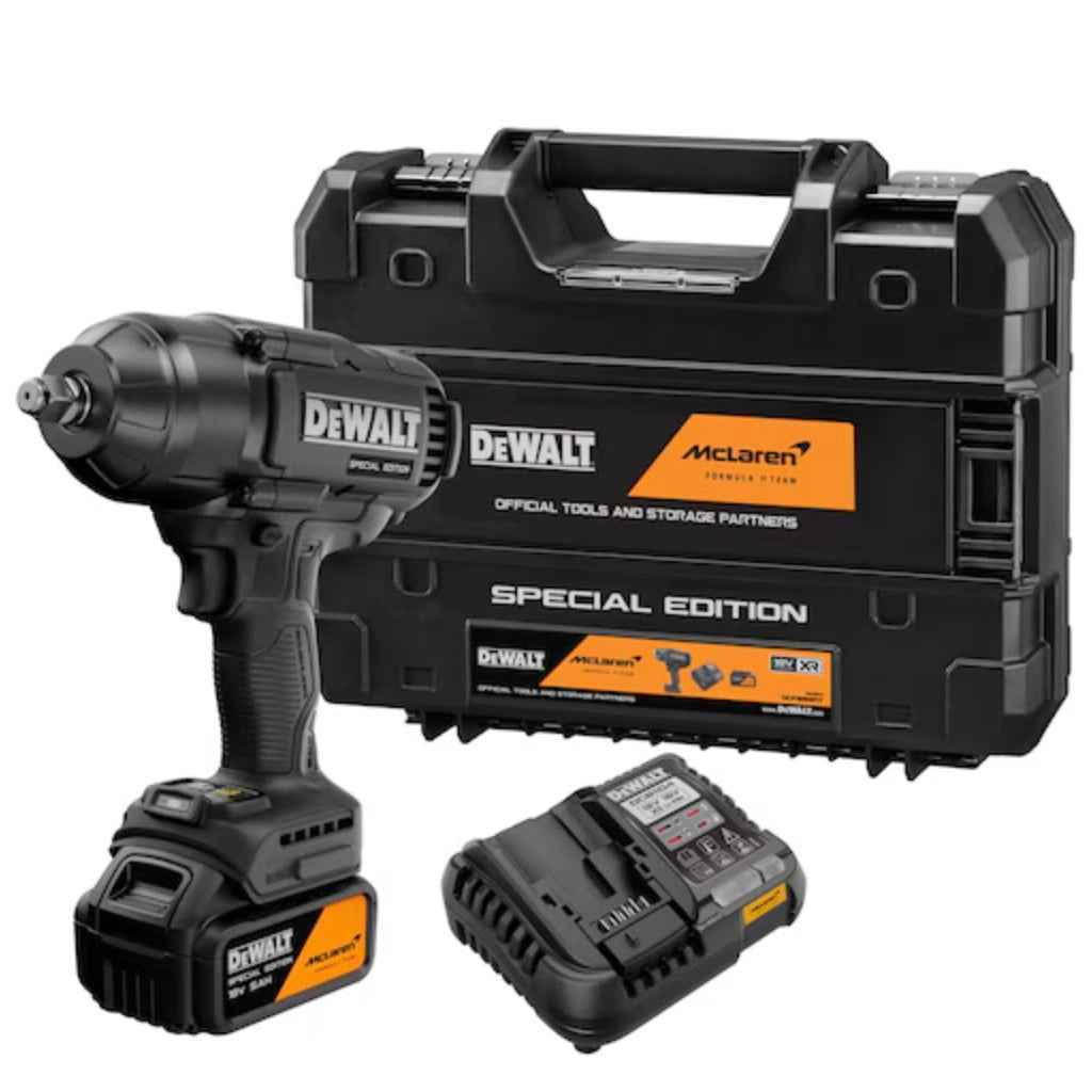 COMING SOON WIN A DEWALT x McLaren F1 Team 18V XR Special Edition Impact Wrench worth £299