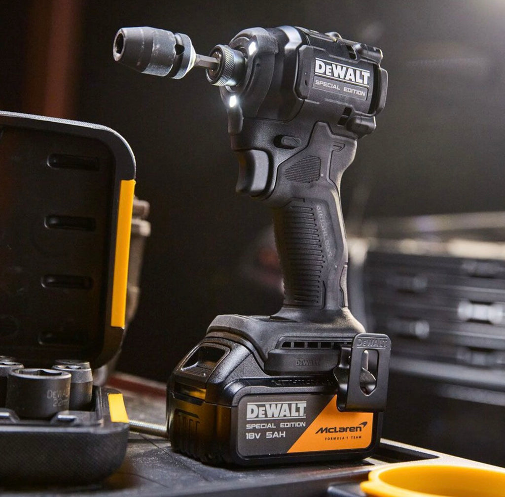 DEWALT x McLaren F1 Team 18V XR® Brushless Impact Driver - 2 x 5AH DEWDCF86MP2T