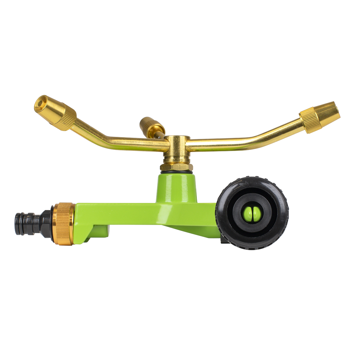 Sealey 3-Arm Brass Sprinkler with Metal Wheeled Base JS2032
