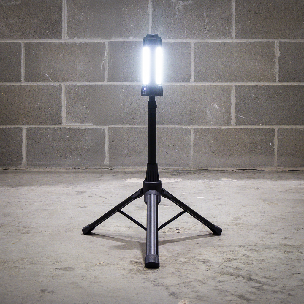 Sealey Rechargeable Flexible Floodlight with Tripod 24W COB LED & 5W SMD LED LED240
