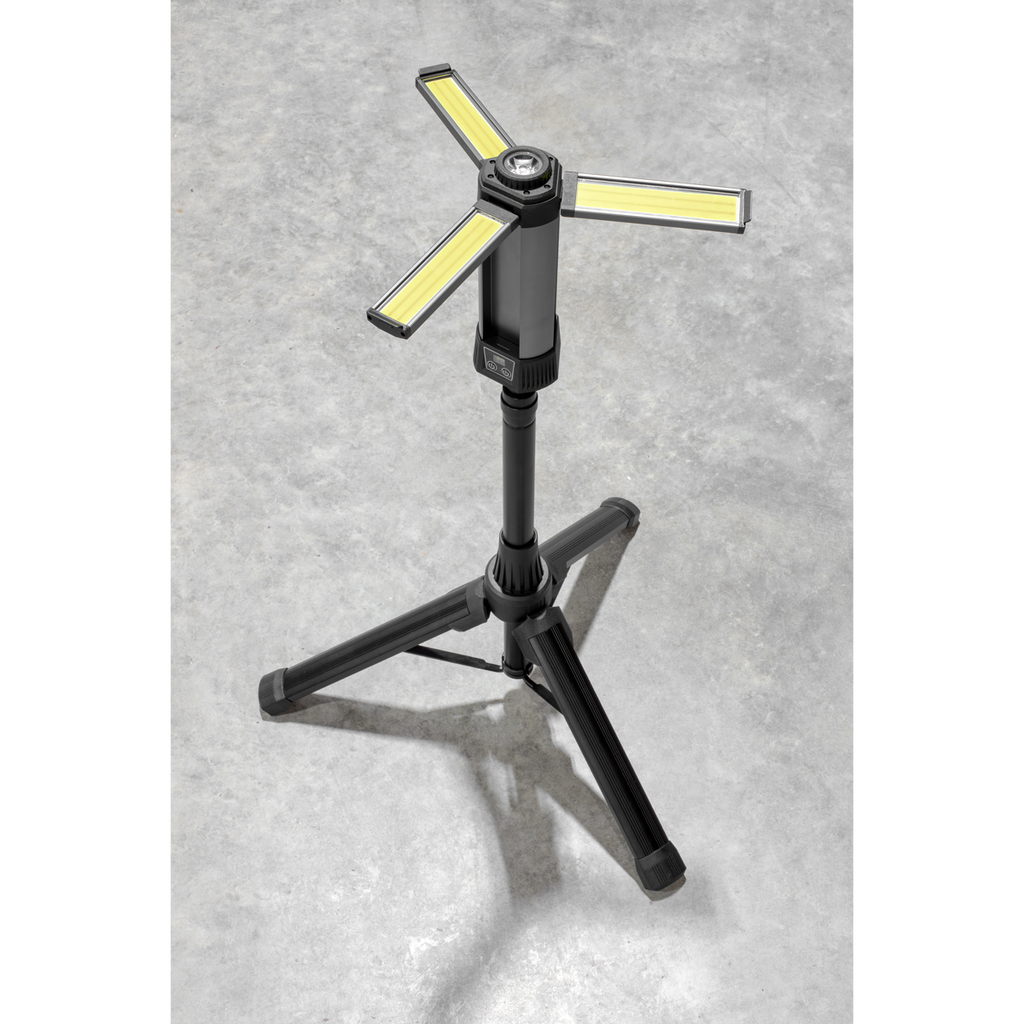 Sealey Rechargeable Flexible Floodlight with Tripod 24W COB LED & 5W SMD LED LED240