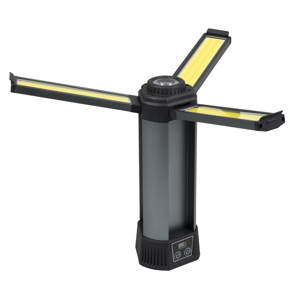 Sealey Rechargeable Flexible Floodlight with Tripod 24W COB LED & 5W SMD LED LED240