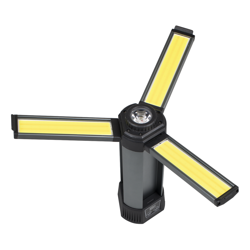Sealey Rechargeable Flexible Floodlight with Tripod 24W COB LED & 5W SMD LED LED240