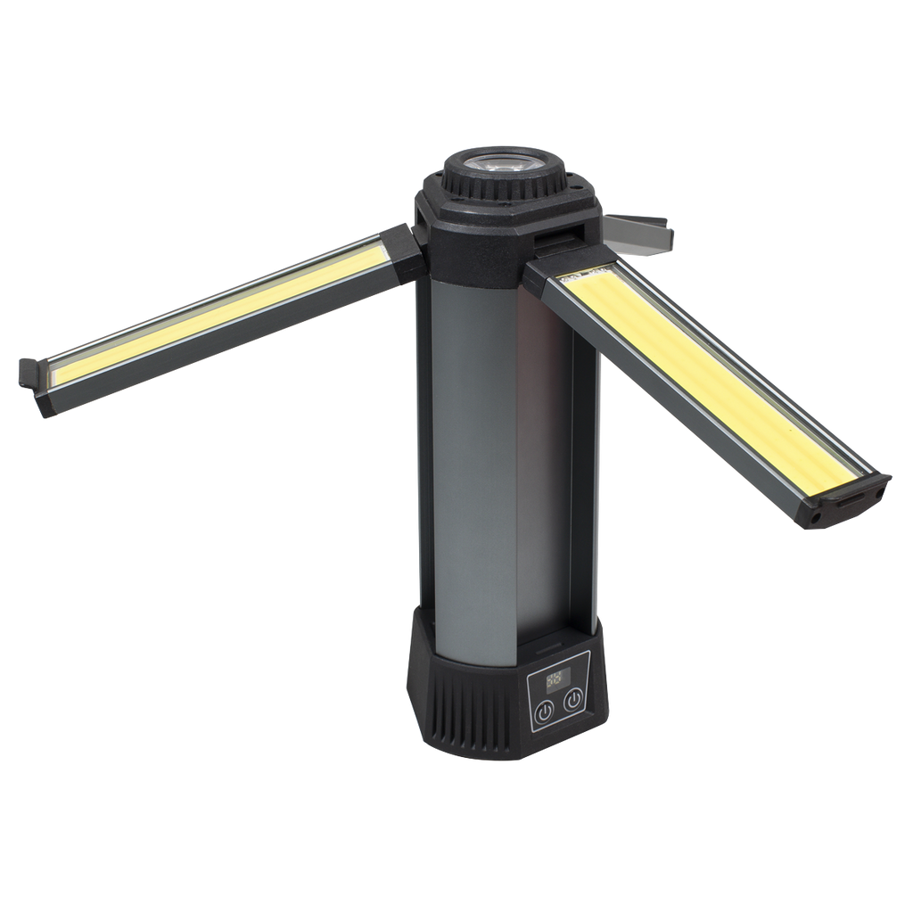 Sealey Rechargeable Flexible Floodlight with Tripod 24W COB LED & 5W SMD LED LED240