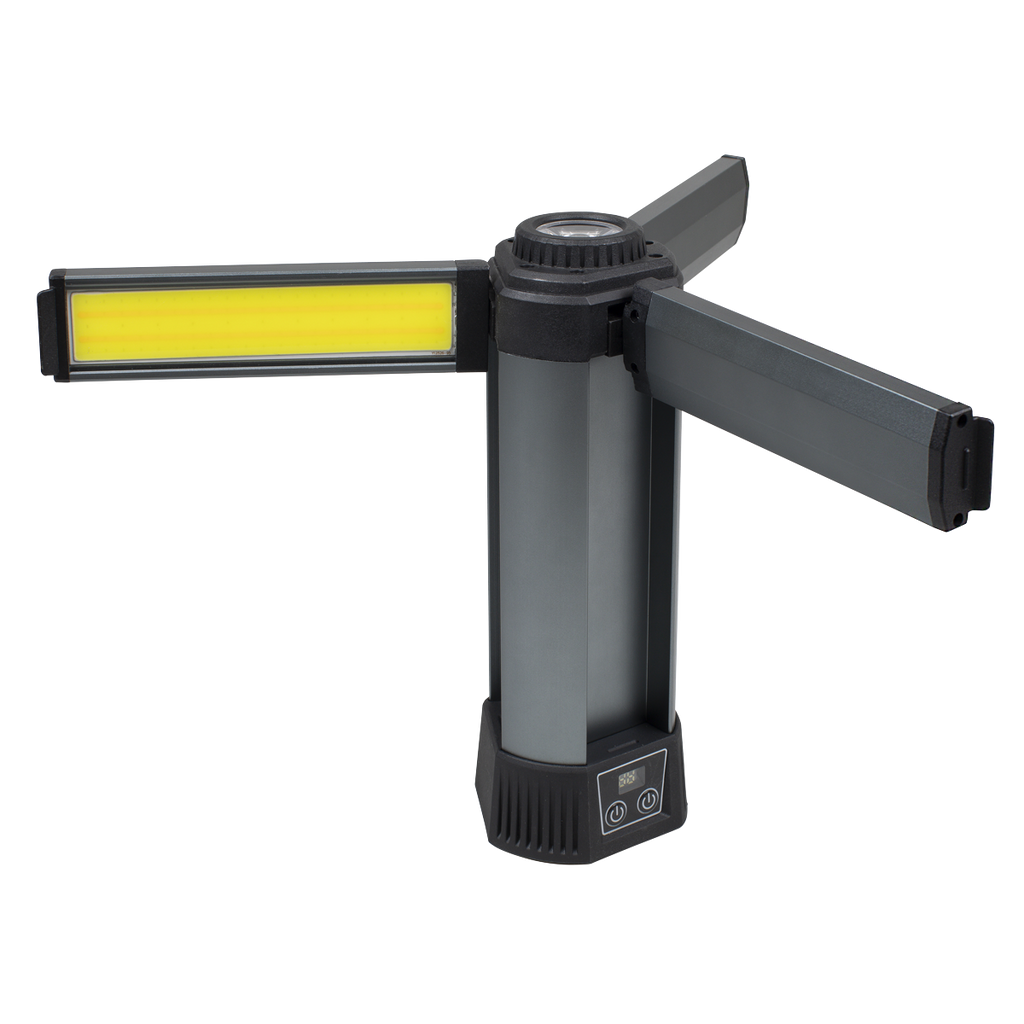 Sealey Rechargeable Flexible Floodlight with Tripod 24W COB LED & 5W SMD LED LED240