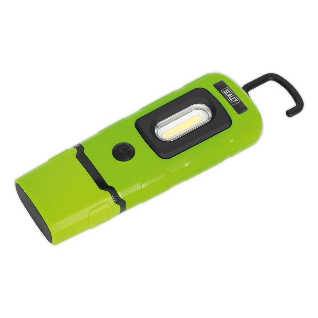 Sealey Rechargeable 360° Inspection Light 3W COB & 1W SMD LED - Green LED3601G