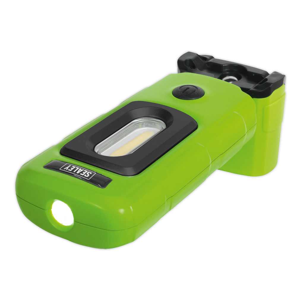 Sealey Rechargeable 360° Inspection Light 3W COB & 1W SMD LED - Green LED3601G
