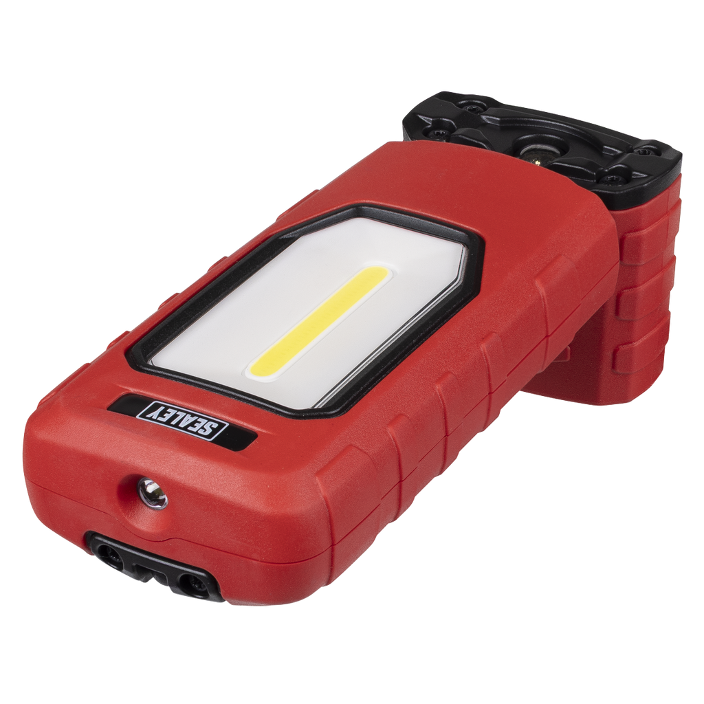 Sealey Rechargeable 360° Inspection Light 5W COB & 1W SMD LED - Red LED3601R