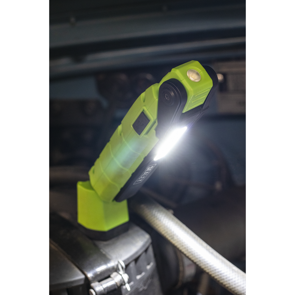 Sealey Rechargeable 360° Inspection Light 10W & 2 x 4W SMD LED - Green LED3605G