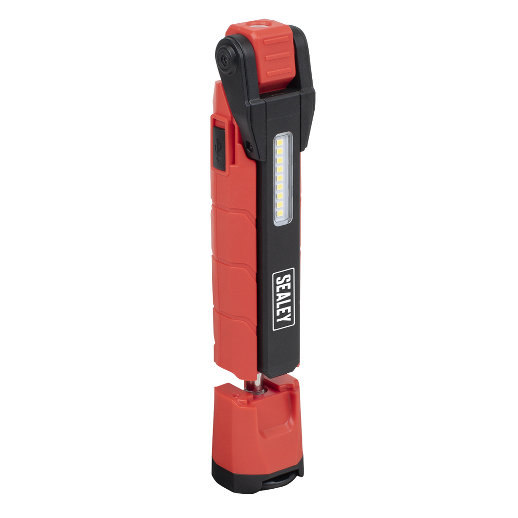 Sealey Rechargeable 360° Inspection Light 10W & 2 x 4W SMD LED - Red LED3605R - BostonPlates Autocare Centre