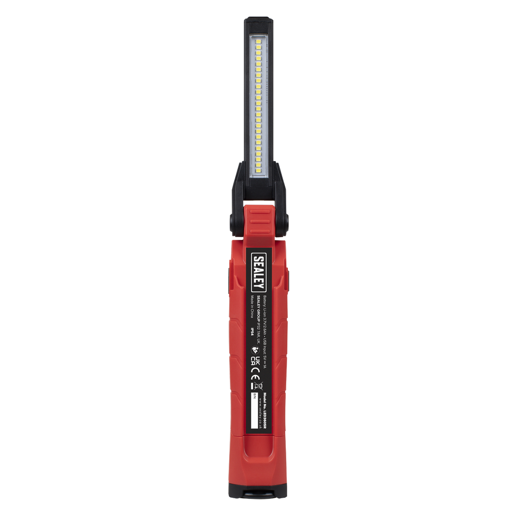 Sealey Rechargeable 360° Inspection Light 10W & 2 x 4W SMD LED - Red LED3605R - BostonPlates Autocare Centre