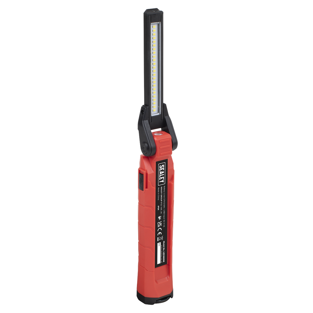 Sealey Rechargeable 360° Inspection Light 10W & 2 x 4W SMD LED - Red LED3605R - BostonPlates Autocare Centre