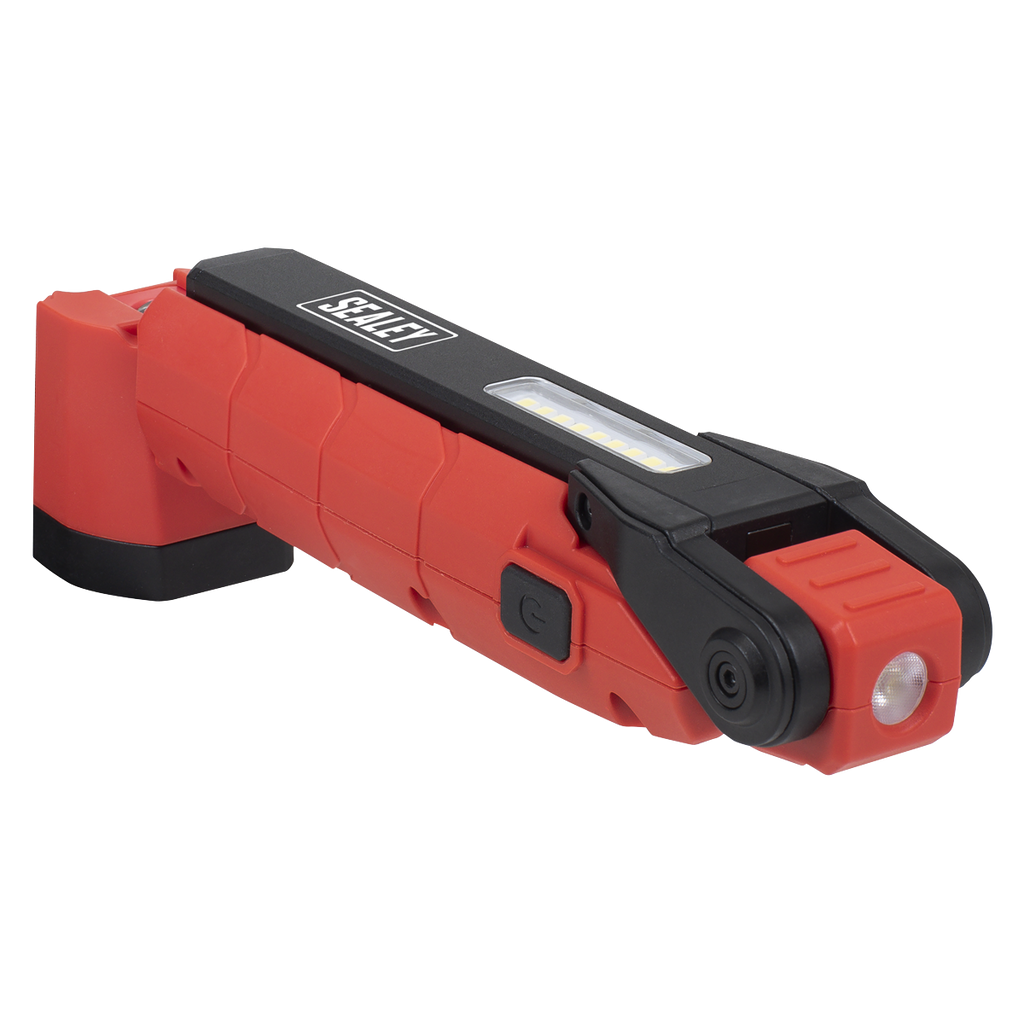 Sealey Rechargeable 360° Inspection Light 10W & 2 x 4W SMD LED - Red LED3605R - BostonPlates Autocare Centre