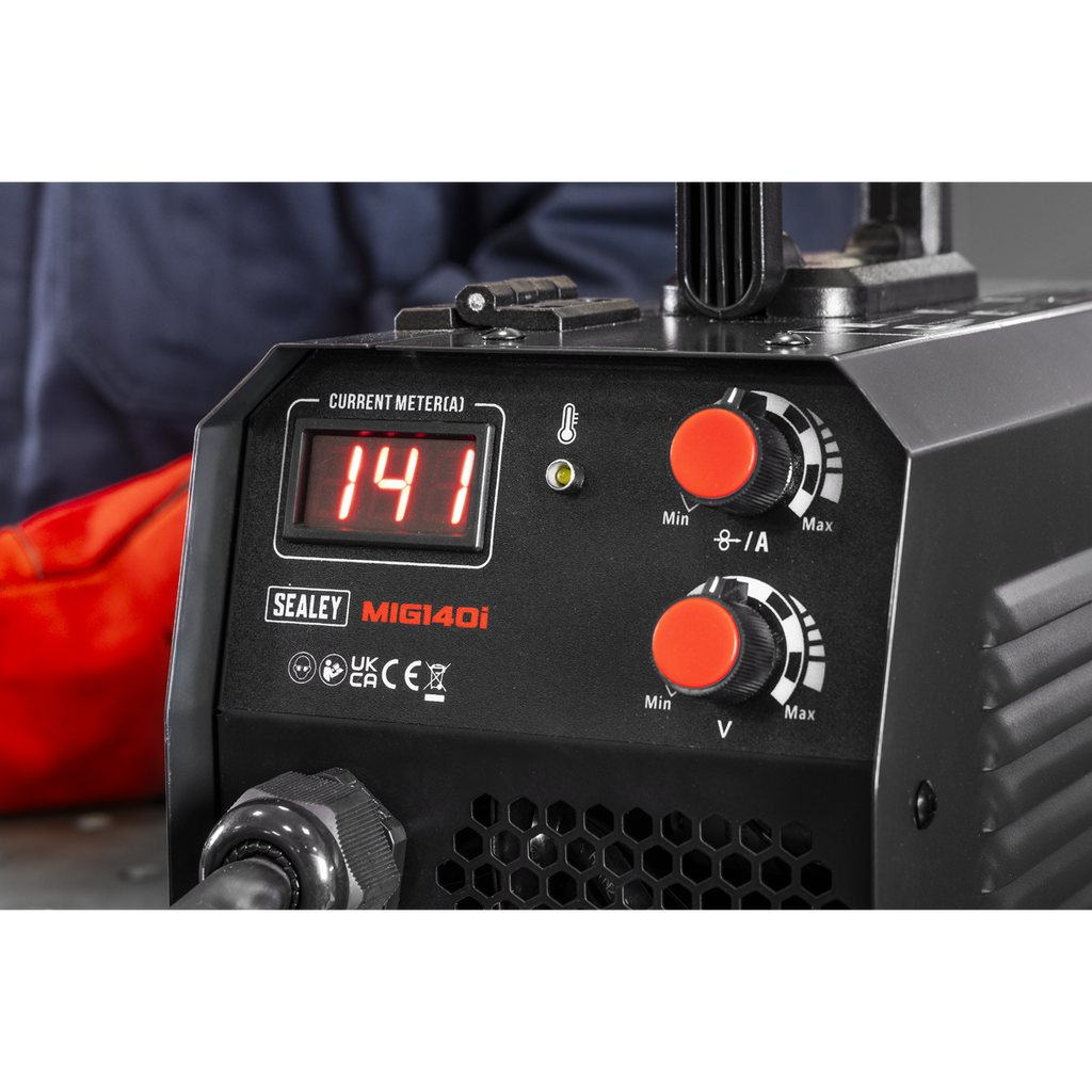 Sealey Flux Cored Gasless MIG Inverter Welder 140A MIG140i