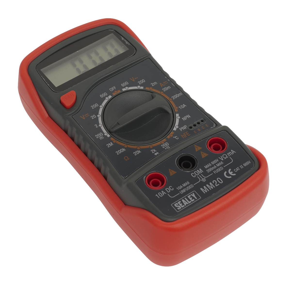 Sealey 8-Function Digital Multimeter with Thermocouple - Red MM20
