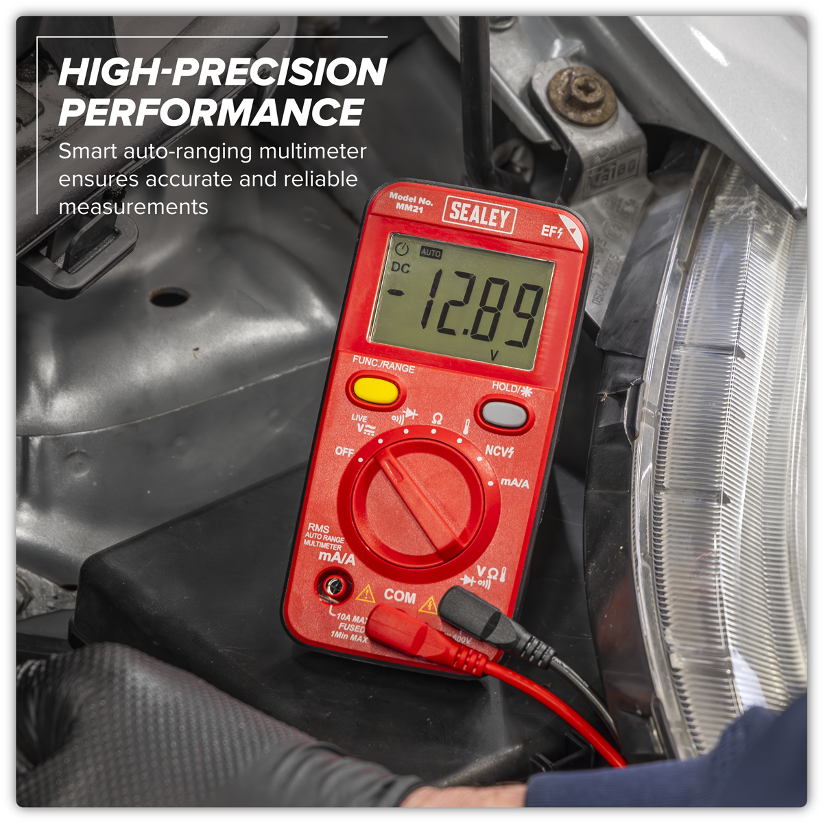 Sealey 10-Function Professional Auto-Ranging Digital Multimeter MM21
