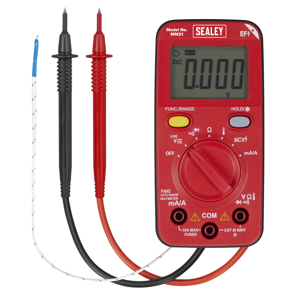 Sealey 10-Function Professional Auto-Ranging Digital Multimeter MM21 (Copy)